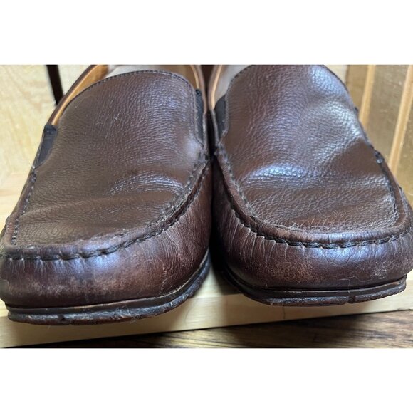 Mephisto Cool-Air Leather Loafers Men's Size US 9 Leather Brown Slip On Shoes - Picture 7 of 9
